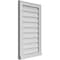 Ekena Millwork Vertical Surface Mount PVC Gable Vent w/ 2"W x 2"H , Brickmould Sill Frame, 18"W x 30"H GVPVE18X3003SN - alternate 2